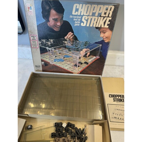 Vintage 1976 Chopper Strike Board Game – Milton Bradley 100% COMPLETE Orig Box - Picture 2 of 16